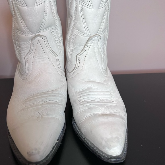 Vittorio Ricci White Cowgirl Boots 6M - Picture 2 of 16